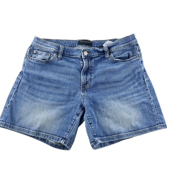 Banana Republic Women's Denim Roll-Cuff Shorts Medium Wash Size 28/6‎ - Picture 2 of 12